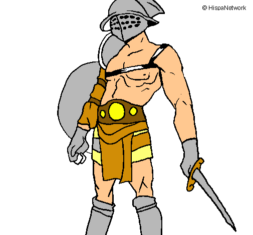 Dibujo Gladiador pintado por Perfectboy