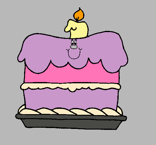 Dibujo Pastel de cumpleaños pintado por xavi-7