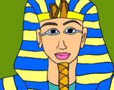 Dibujo Tutankamon pintado por elsanarganes