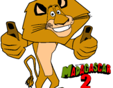 Dibujo Madagascar 2 Alex pintado por Wizzard