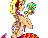 Dibujo Sirena y perla pintado por Valerita3