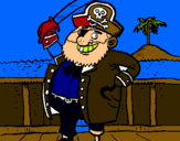 Dibujo Pirata a bordo pintado por EMIS