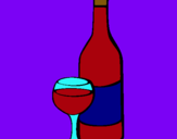 Dibujo Vino pintado por vene