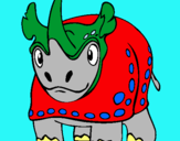 Dibujo Rinoceronte pintado por yyyyyyyyyyyy