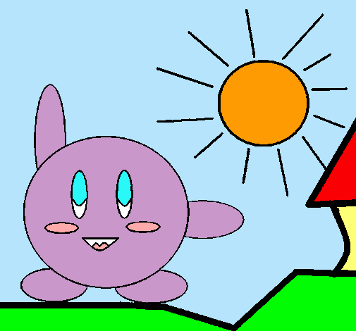 Kirby en un día soleado