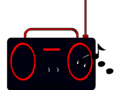 Dibujo Radio cassette 2 pintado por elian10