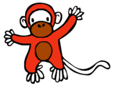 Dibujo Mono pintado por moneia 