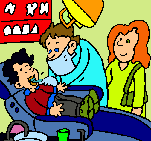 Niño en el dentista