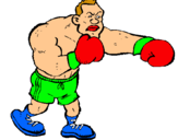 Dibujo Boxeador pintado por rewgi