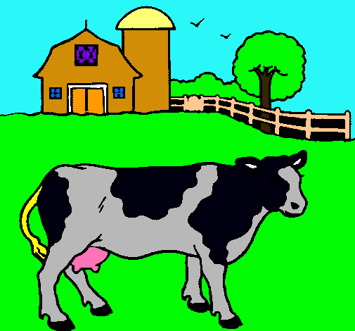 Dibujo Vaca pasturando pintado por Benjamin3