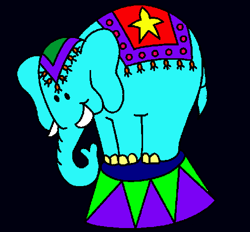 Dibujo Elefante actuando pintado por YoooRocio
