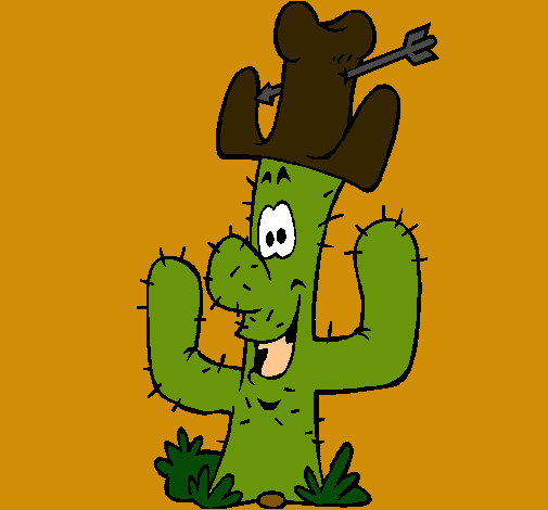 Cactus con sombrero