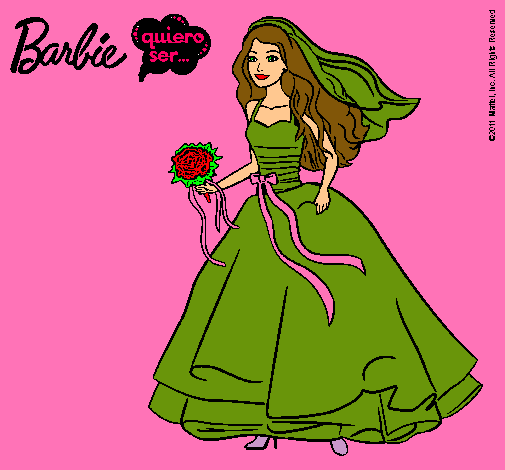 Barbie vestida de novia