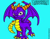 Dibujo Spyro pintado por mcdcbfddhvcg