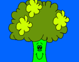 Dibujo Brócoli pintado por gina3