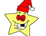 Dibujo estrella de navidad pintado por felix123456