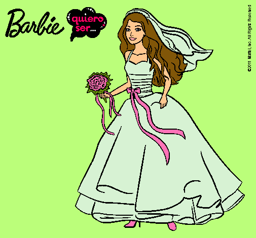 Barbie vestida de novia