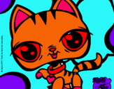 Dibujo Gatito Littlest Pet Shop pintado por 1512