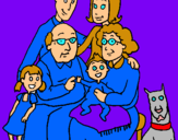 Dibujo Familia pintado por vene