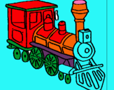 Dibujo Tren pintado por nachosarmi