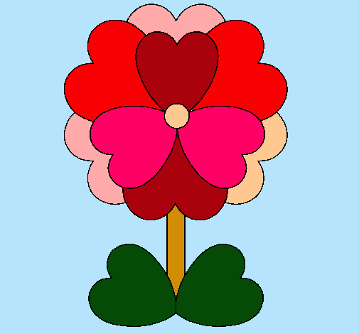 Flor de corazones