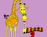 Dibujo Madagascar 2 Melman pintado por CCSN