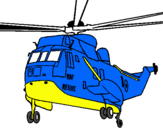 Dibujo Helicóptero al rescate pintado por juanin