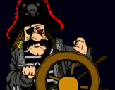 Dibujo Capitán pirata pintado por mario036