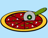 Dibujo Pizza pintado por Jorgexu