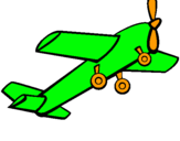 Dibujo Avión de juguete pintado por darinel