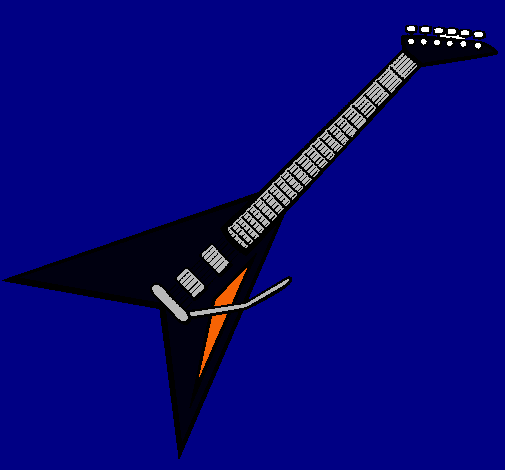 Dibujo Guitarra eléctrica II pintado por rovi