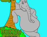 Dibujo Horton pintado por michelin