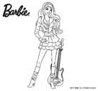 Dibujo Barbie rockera pintado por Hiba