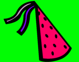 Dibujo Sombrero de cumpleaños pintado por berta1234