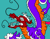 Dibujo Dragón japonés pintado por dieguiog