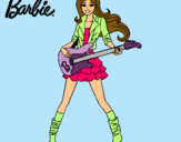 Dibujo Barbie guitarrista pintado por Myryan