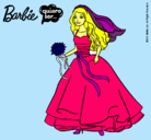 Dibujo Barbie vestida de novia pintado por ujkuljulyklh