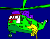 Dibujo Helicóptero al rescate pintado por SAULITOPIPO