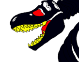 Dibujo Esqueleto tiranosaurio rex pintado por mariyit