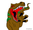 Dibujo Velociraptor II pintado por ACGS