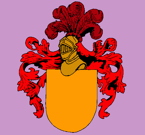 Escudo de armas y casco