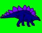 Dibujo Stegosaurus pintado por catalt