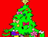 Dibujo Árbol de navidad pintado por JorgeA