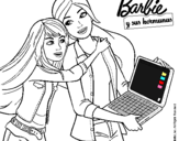 Dibujo El nuevo portátil de Barbie pintado por qrwdgfd14556