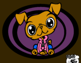 Dibujo Perrito Littlest Pet Shop pintado por Johanna15