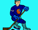 Dibujo Jugador de hockey sobre hielo pintado por kaks78444444