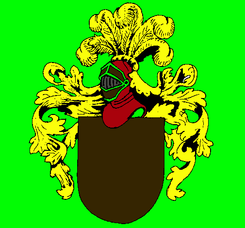 Escudo de armas y casco