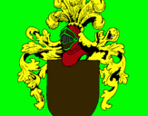 Dibujo Escudo de armas y casco pintado por pablov4026