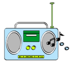 Dibujo Radio cassette 2 pintado por angiemichel