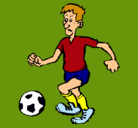 Dibujo Jugador de fútbol pintado por sergiii